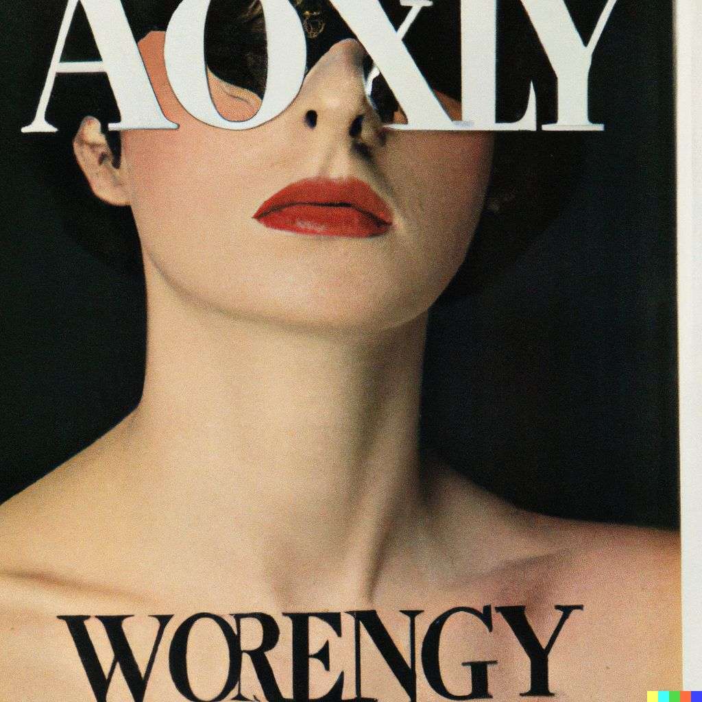 a representation of anxiety, front cover of Vogue, 1980